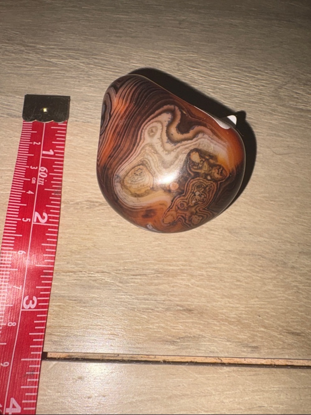 Abaete Brown Swirled Polished Agate Accent Stone